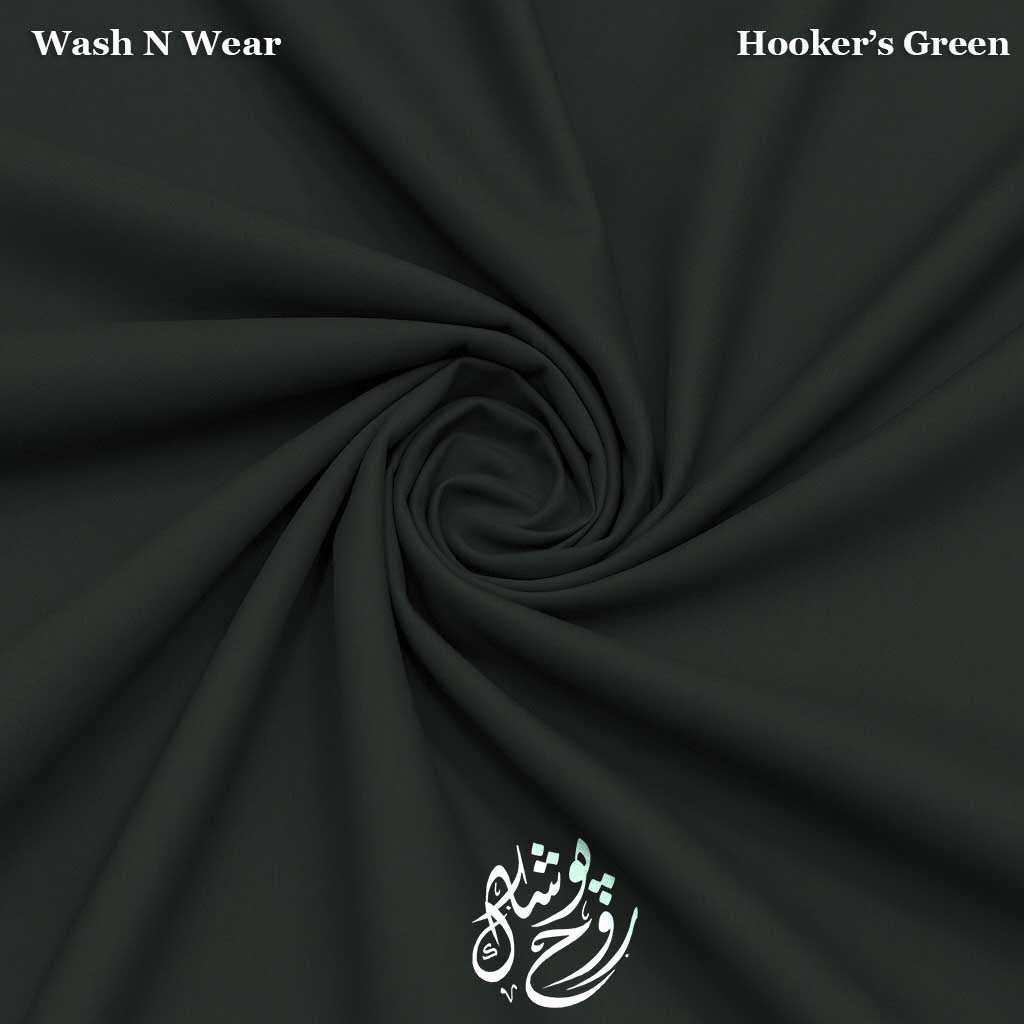 Men's Unstitched Premium Fabric – Wash & Wear – Hooker’s Green (4 Meters) by Rooh Poshak