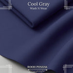 Cool Gray Wash N Wear Unstitched Fabric - 4 Meter