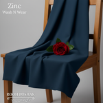 Zinc Wash N Wear Fabric on Wooden Chair with Rose